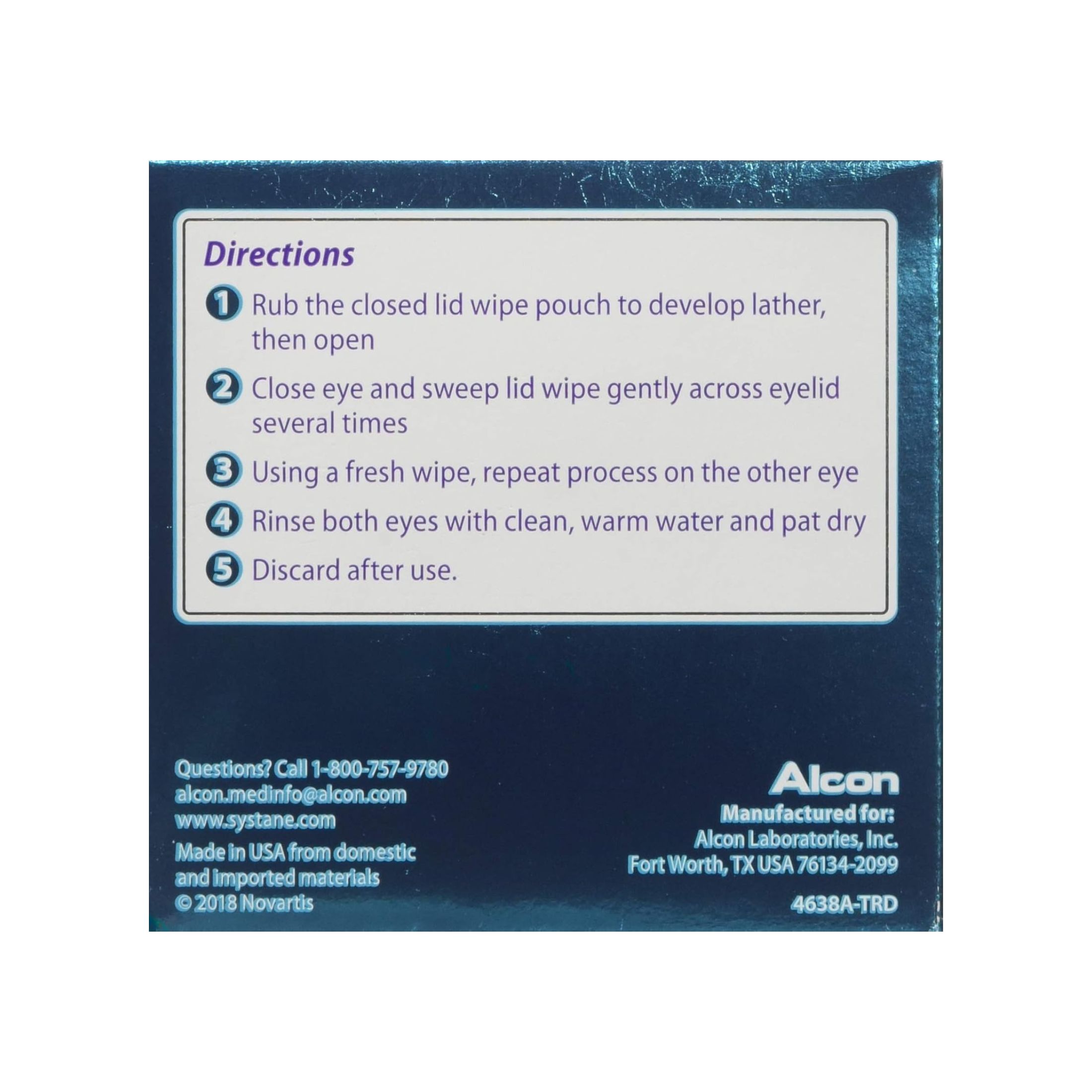 Systane Lid Wipes, Eyelid Cleansing Wipes