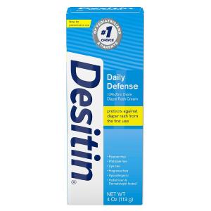 Desitin Daily Defense Baby Diaper Rash Cream With Zinc Oxide