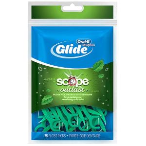Oral-B Glide Complete Dental Floss Picks, Scope Outlast, Mint