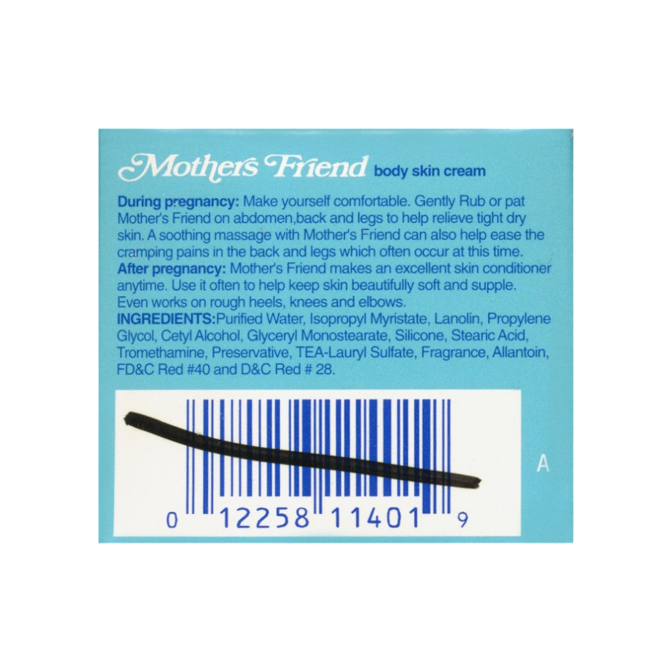 Mother's Friend Body Skin Cream 4 Oz