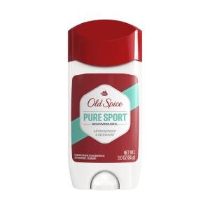 Old Spice High Endurance Invisible Solid Antiperspirant Deodorant For Men, Pure Sport Scent, 3.0 Oz