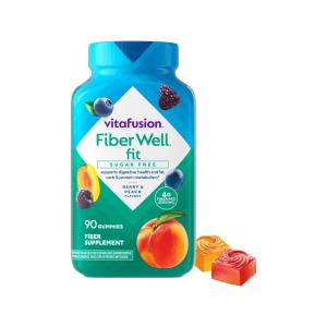 Vitafusion Fiber Well Fit Gummies Supplement Peach, Strawberry & Berry