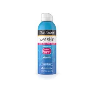 Neutrogena Wet Skin Sunscreen Spray Broad Spectrum SPF 30, 5 Oz