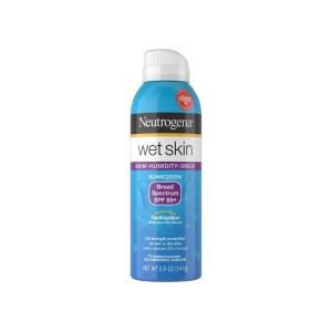 Neutrogena Wet Skin Sunscreen Spray Broad Spectrum SPF 85+, Sweat And Water Resistant Sun Protection, 5 Oz