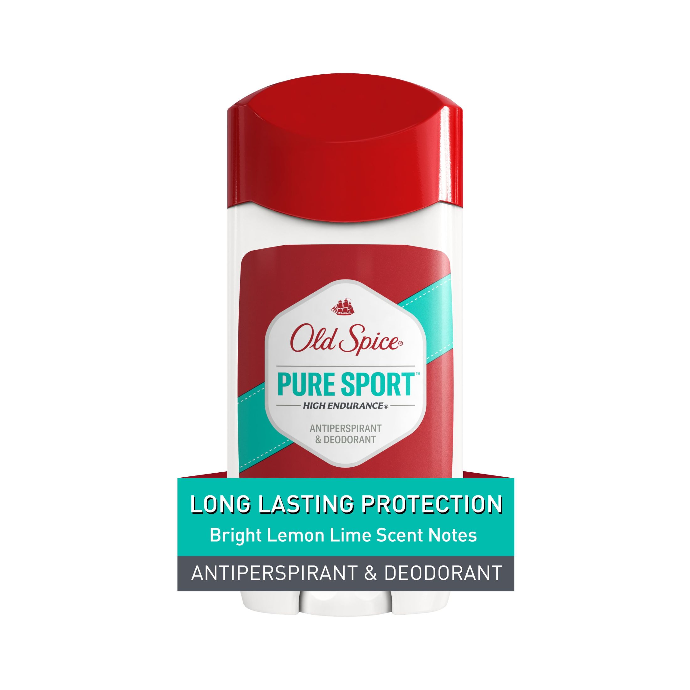 Old Spice High Endurance Invisible Solid Antiperspirant Deodorant For Men, Pure Sport Scent, 3.0 Oz
