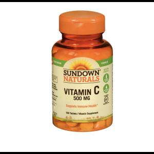 Sundown Naturals Vitamin C 500 Mg Ascorbic Acid Tablets 100