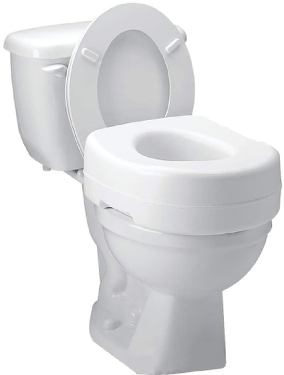 Carex Raised Toilet Seat - White