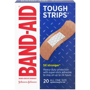 Band-Aid Brand Adhesive Bandages Tough Strips All One Size