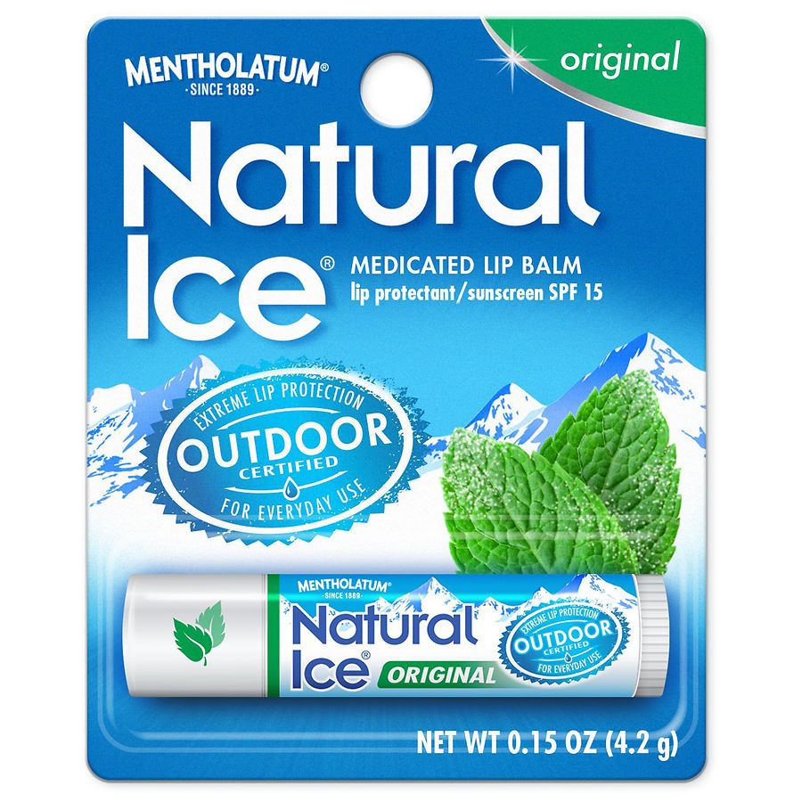 Mentholatum Lip Balm, Medicated, Original 0.15 Oz