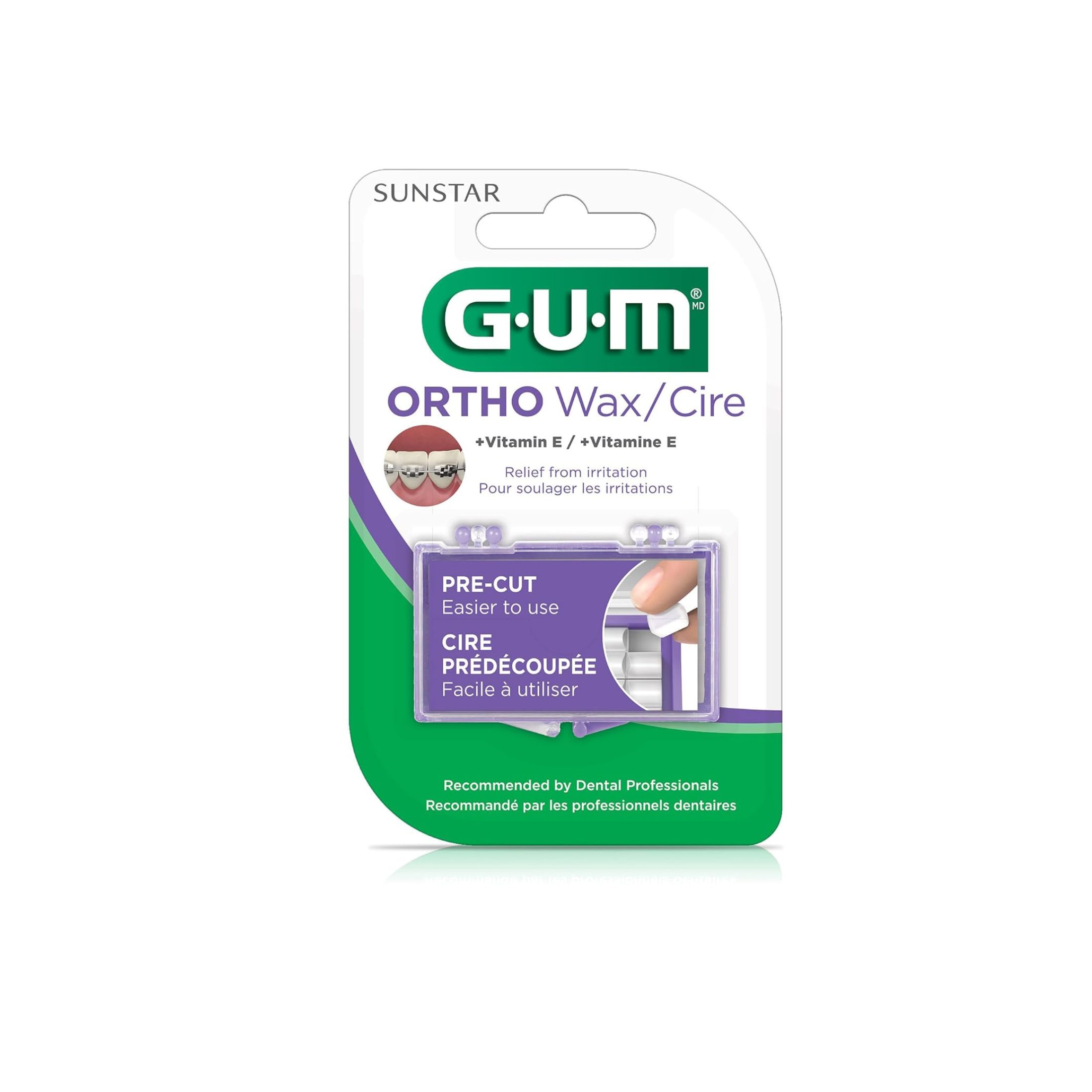 GUM Orthodontic Wax Unflavored Vitamin E