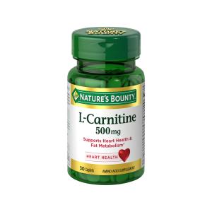 Nature's Bounty L-Carnitine 500 Mg Dietary Supplement Tablets
