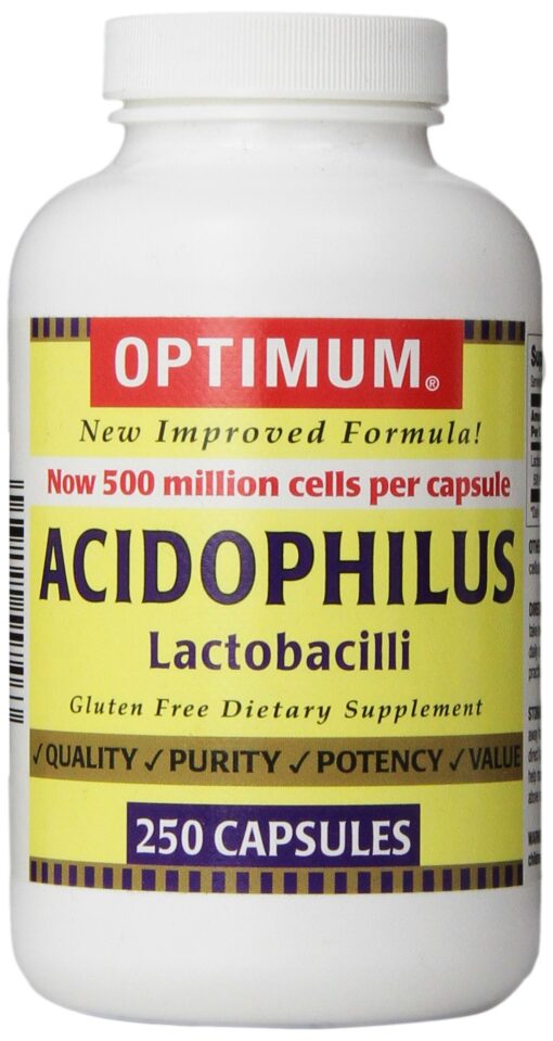 Optimum Acidophilus Lactobacilli Capsules
