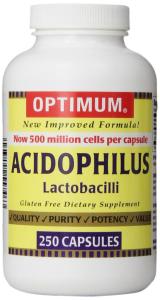 Optimum Acidophilus Lactobacilli Capsules