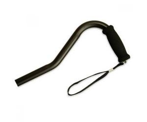 Alex Orthopedic Offset Adjustable Aluminum Cane Foam Grip Handle - Black