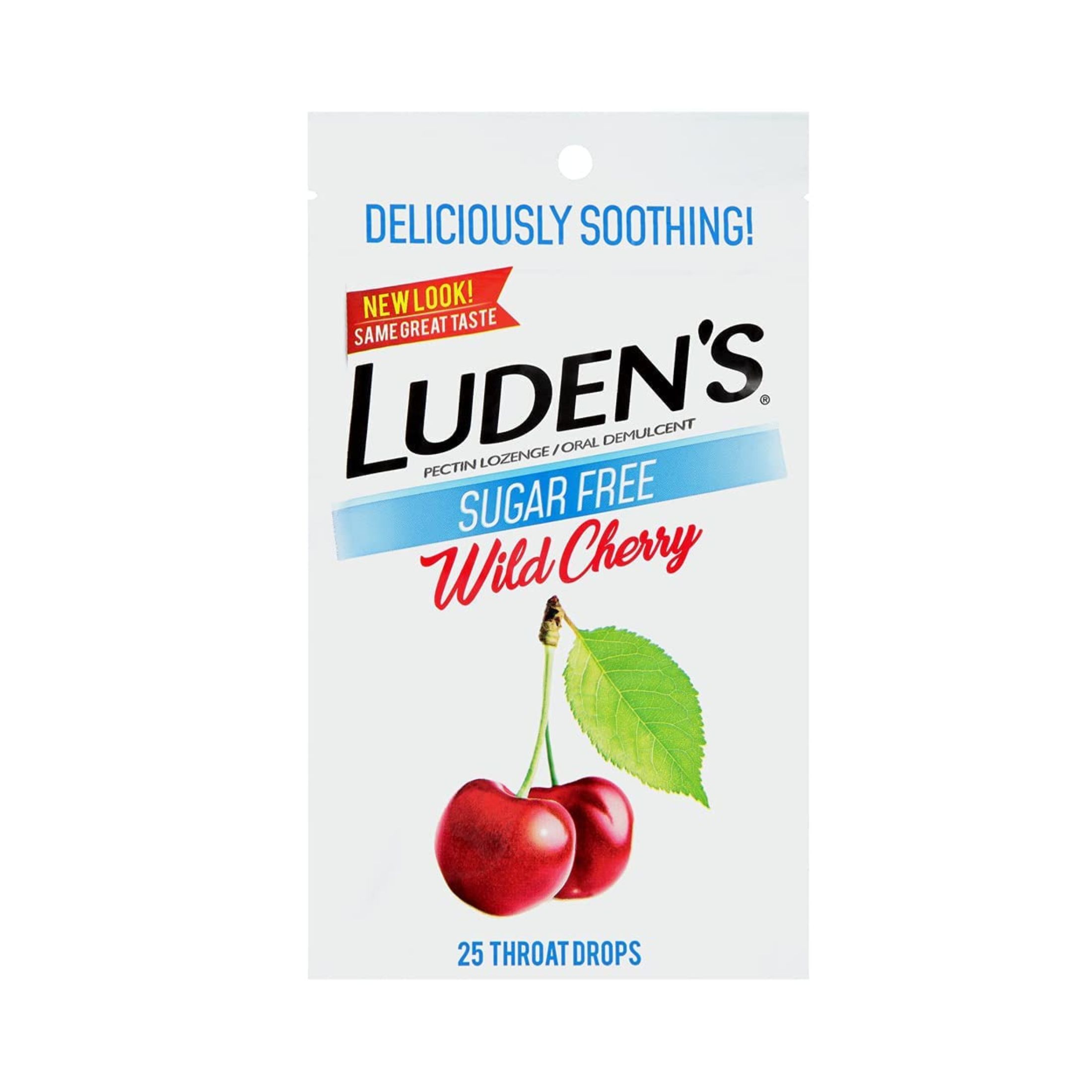 Luden's Throat Drops Sugar Free Wild Cherry
