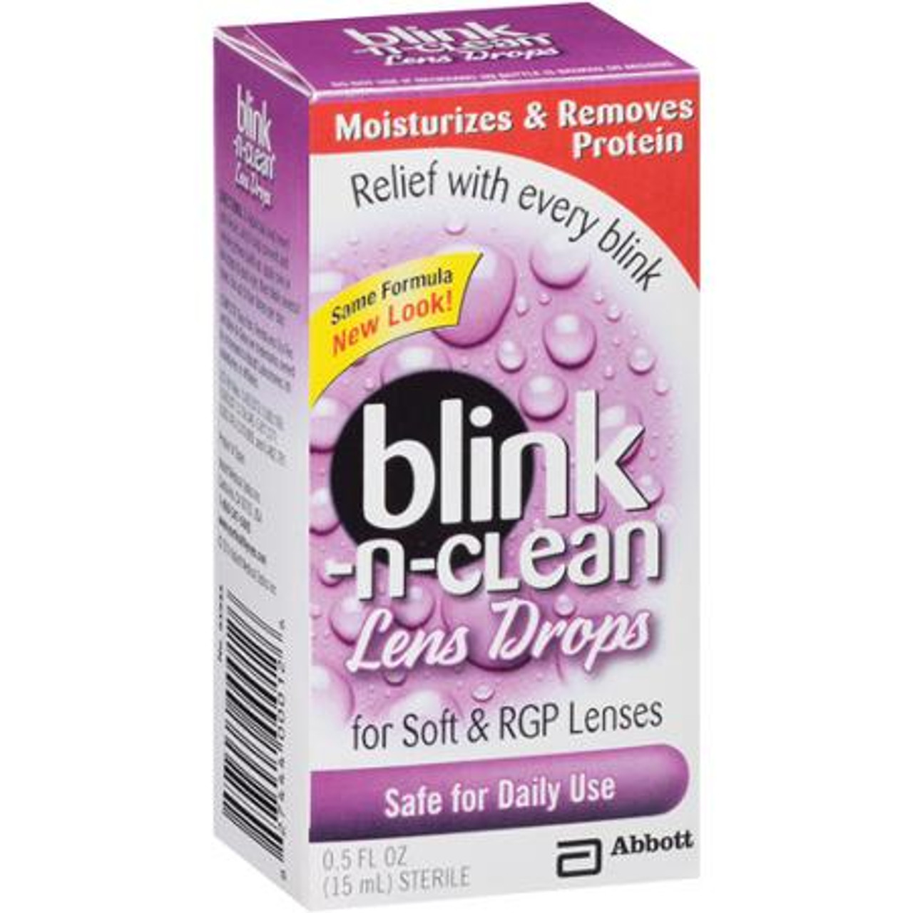 Blink-N-Clean Amo Complete Lens Drops For Soft Contact Lenses - 0.5 Oz