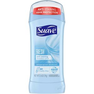 Suave 24 Hour Protection Antiperspirant Invisible Solid Deodorant - Powder, 2.6 Oz