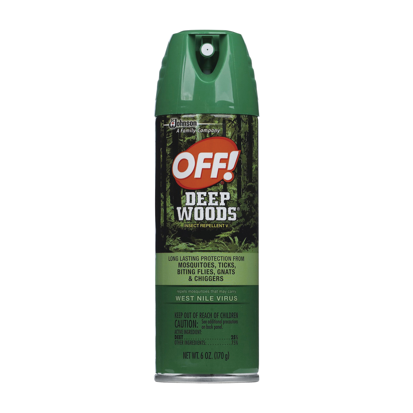 Off! Deep Woods Insect Repellent Aerosol Spray, 6 Oz