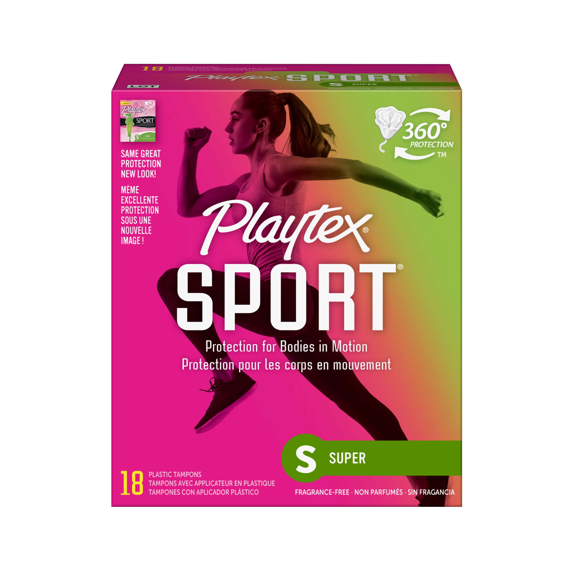 Playtex Sport Super Plastic Applicator Tampons
