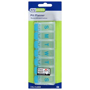 Ezy Dose Push Button 7-Day Medium Pill Reminder #67577