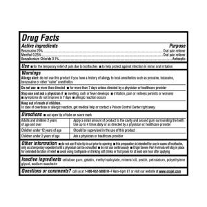 Orajel Toothache & Gum, Instant Pain Relief, Gel, 0.25 Oz