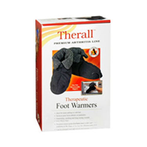 Therall Therapeutic Foot Warmers, Black, Small - 1 Pr