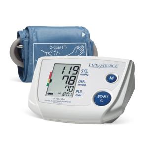 Lifesource One Step Auto Inflate Blood Pressure Monitor With Medium Cuff