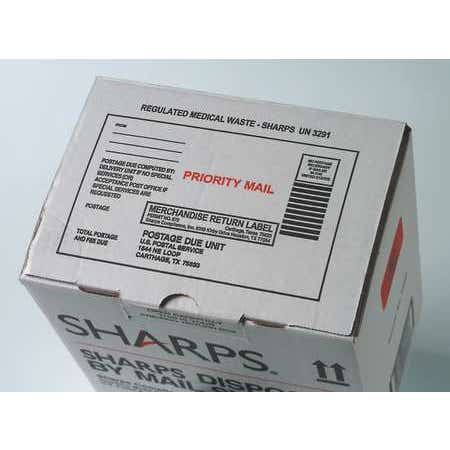 Sharps Mailback Collector Mail System 1 Quart Red Base