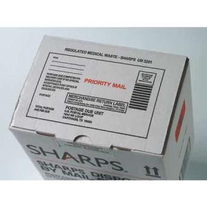 Sharps Mailback Collector Mail System 1 Quart Red Base