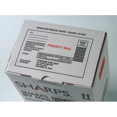 Sharps Compliance Disposal By Mail,2 Gal., Hinged SC2G129012