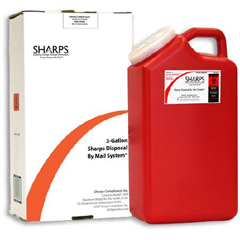 Sharps Compliance Recovery System Mailback Container, 3 Gallon, 17 X 6 X 9 Inch MK