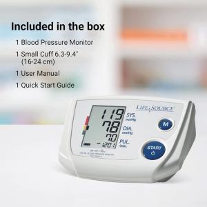 Lifesource One Step Auto Inflate Blood Pressure Monitor With Medium Cuff