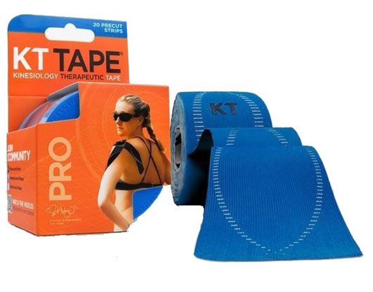 KT Tape Pro Synthetic Sonic Blue Strips 10