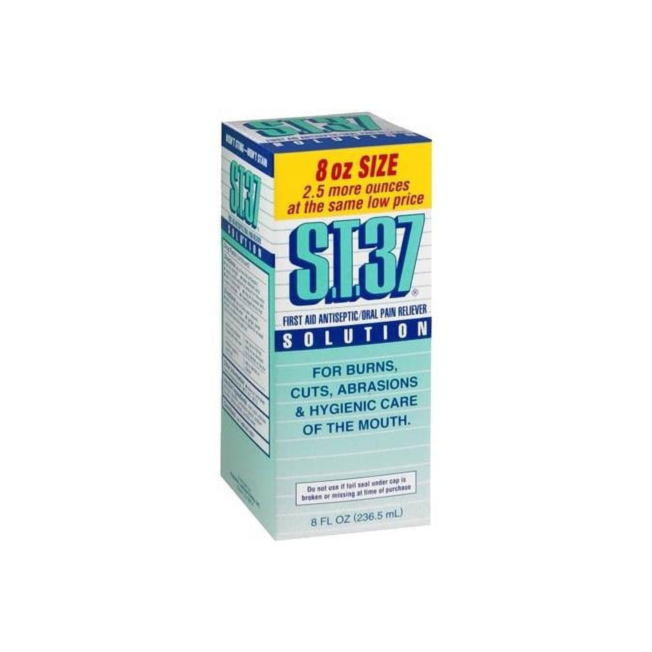 S.t. 37 First Aid Antiseptic & Oral Pain Reliever Solution, 8 Oz