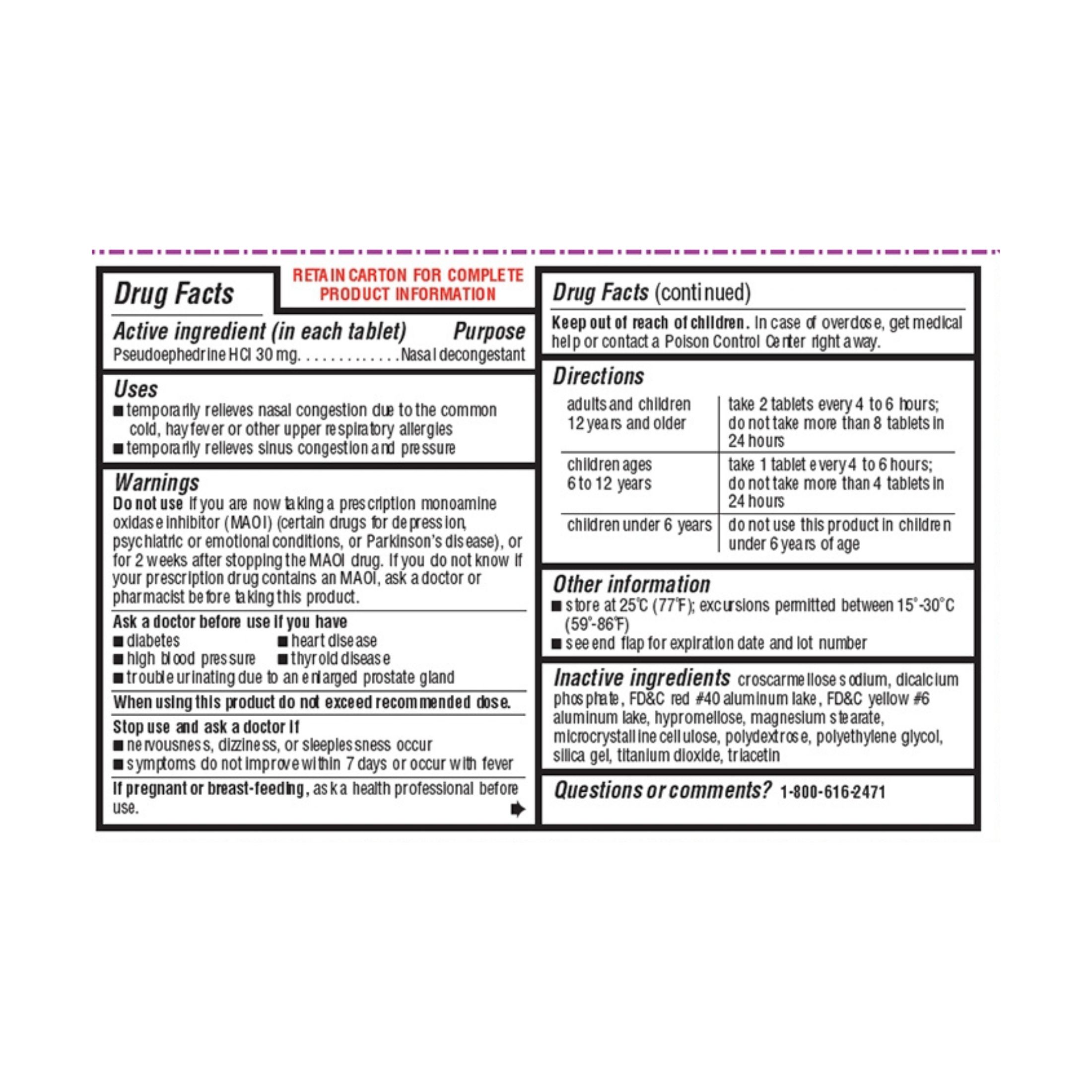 Major Sudogest Tab Cld&Aller Mmp 24