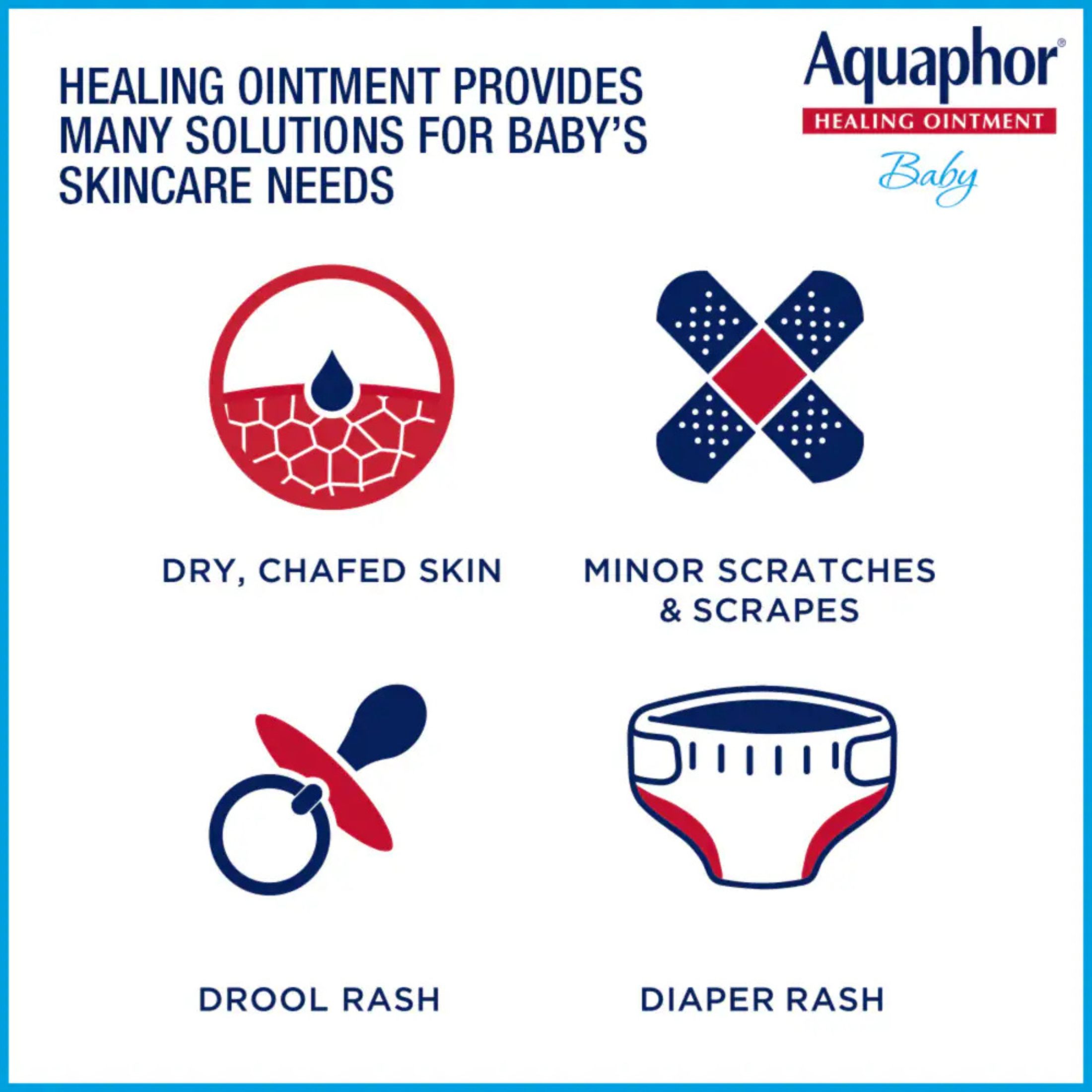 Aquaphor Baby Advanced Therapy Healing Ointment Skin Protectant Jar