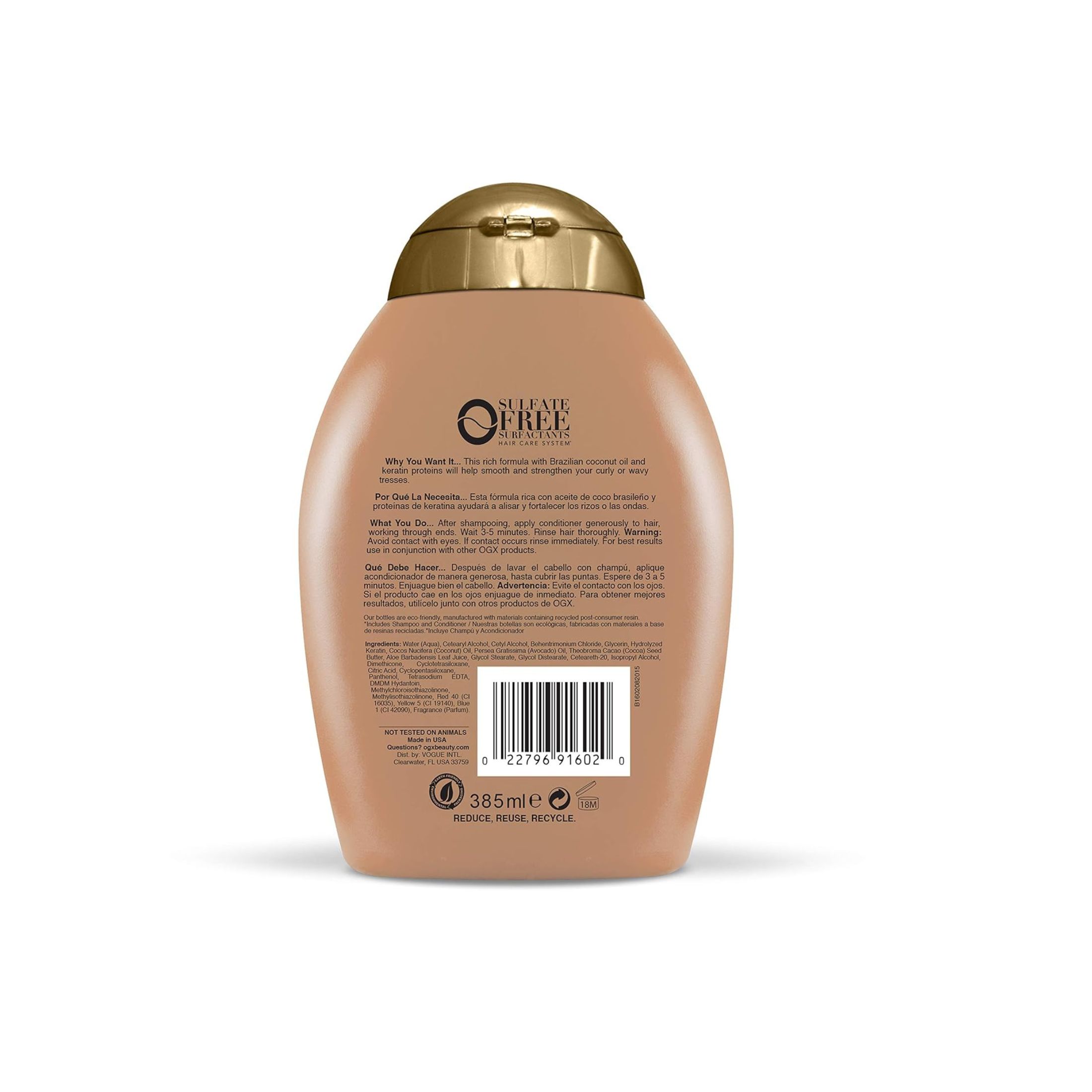 OGX Ever Straight Conditioner Brazilian Keratin Therapy 13 Oz