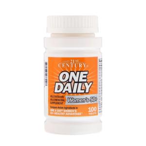 21st Century One Daily, Women's 50+, Multivitamin Multimineral, 100 Tablets