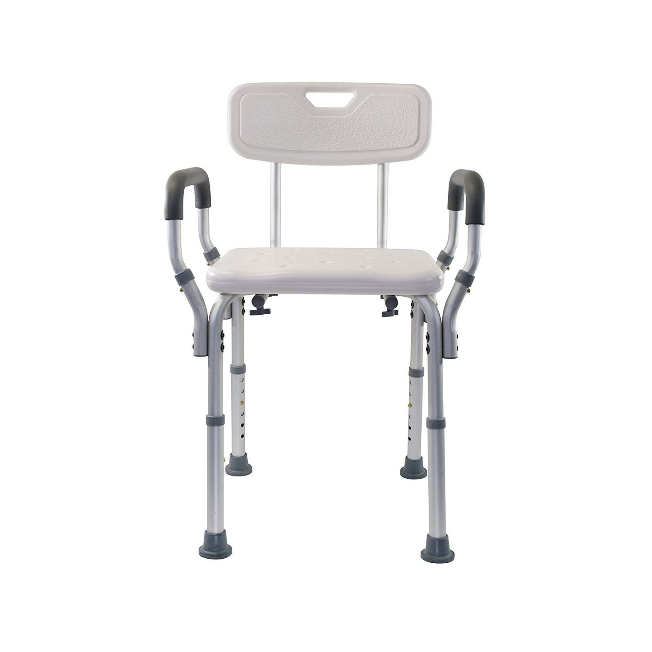 Essential Medical Supply Adjustable Removable Arm Shower Bench With Back
