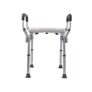 Essential Medical Molded Shower Bench With Arms No-back