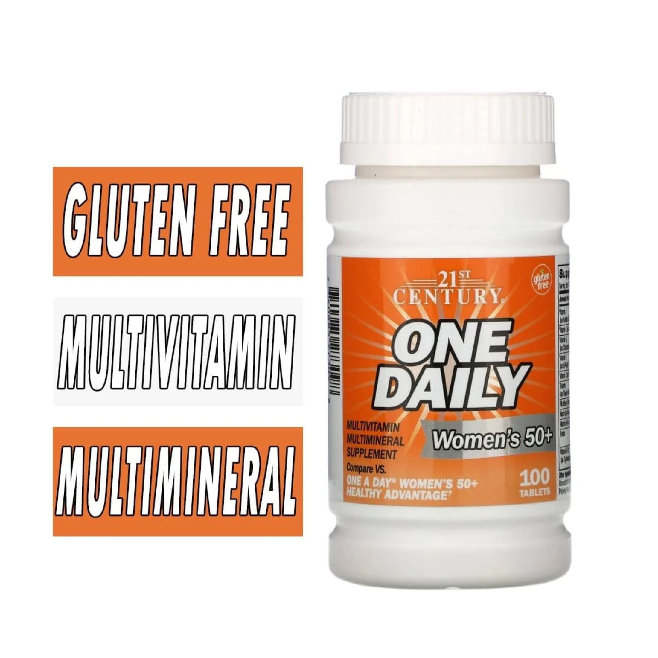 21st Century One Daily, Women's 50+, Multivitamin Multimineral, 100 Tablets