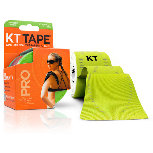 KT Tape Pro Kinesiology Winner Green, Precut Strips
