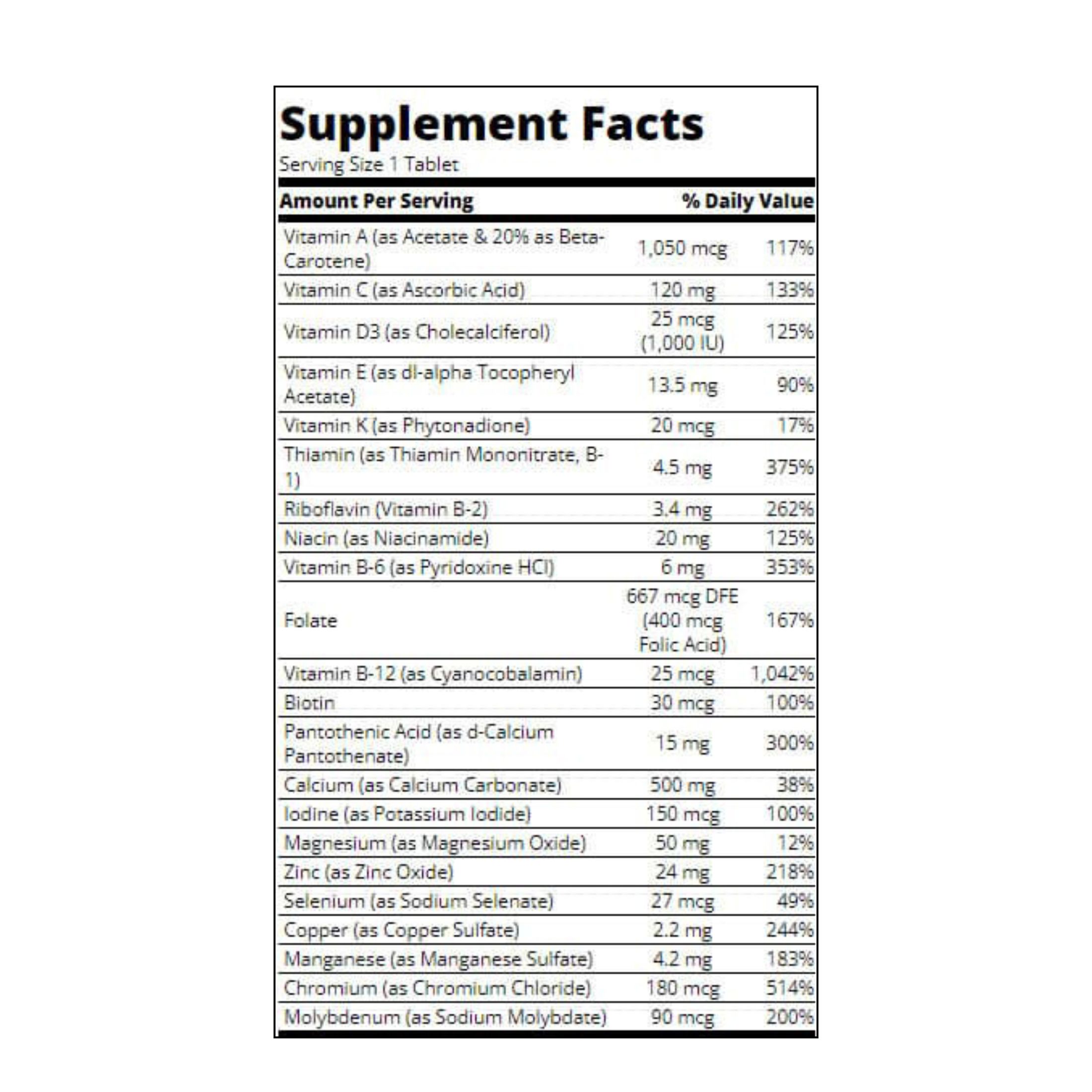 21st Century One Daily, Women's 50+, Multivitamin Multimineral, 100 Tablets