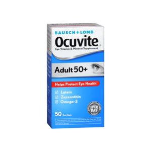 Ocuvite Bausch + Lomb Adult 50+ Eye Vitamin & Mineral Supplement Soft Gels