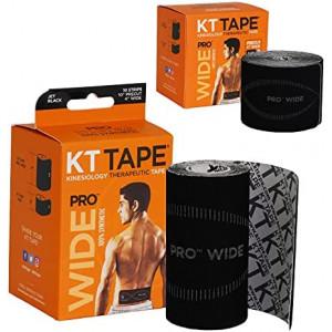 KT Tape Pro Wide 10" Precut Kinesiology Therapeutic Elastic Roll - 10 Strips