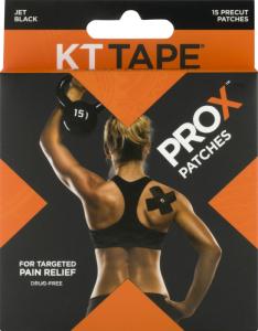 KT Tape ProX Patches For Targeted Pain Relief Jet Black