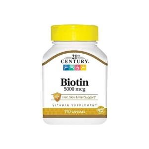 21st Century Biotin 5000 Mcg High-Potency, Capsules