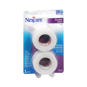 Nexcare Gentle First Aid Tape, Paper, Hypoallergenic, 1 Inch X 10 Yards, White, 2 Count, #781-2PK