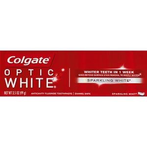 Colgate Optic White Anticavity Fluoride Toothpaste Sparkling Mint