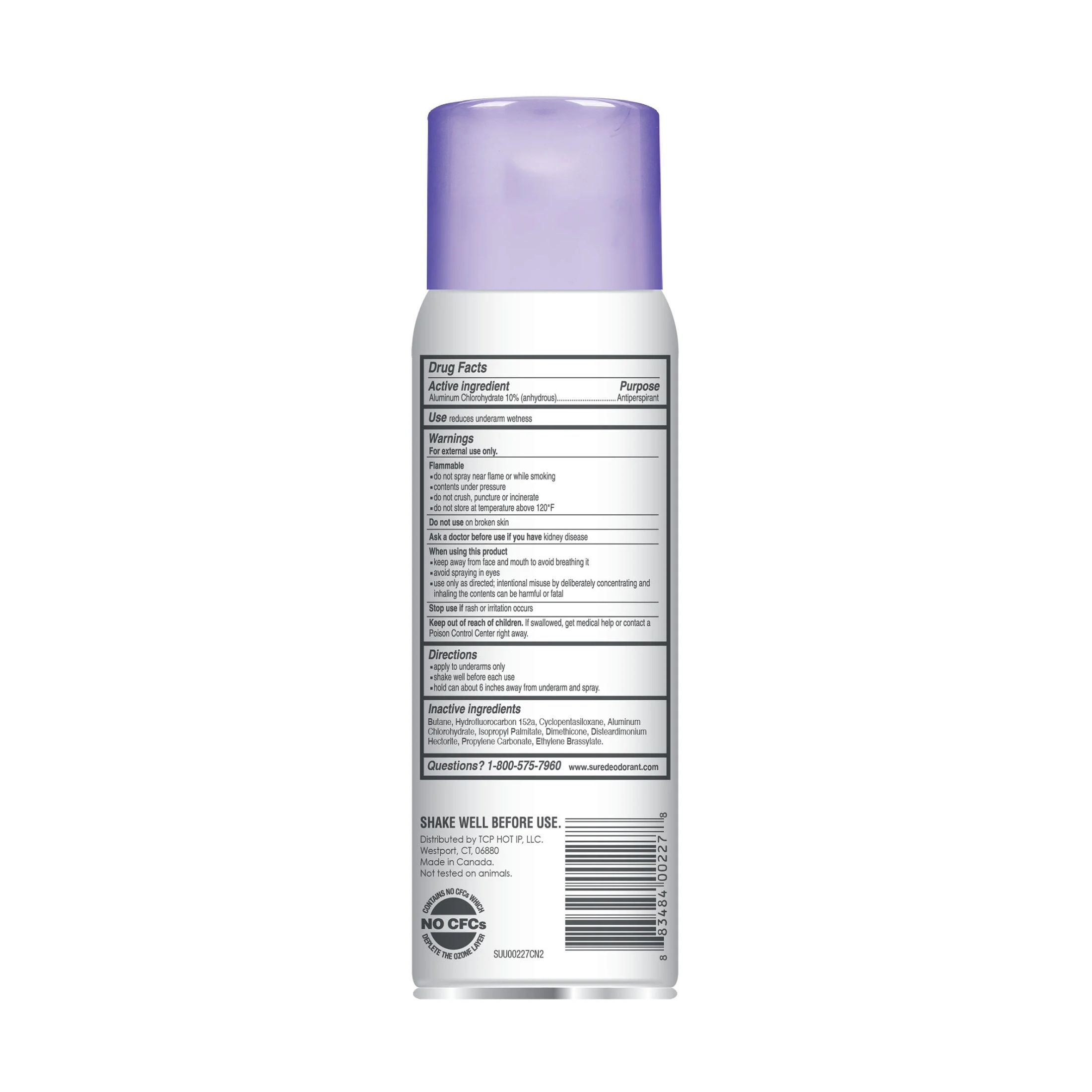 Sure Aerosol Unscented Anti Perspirant Deodorant 6 Oz